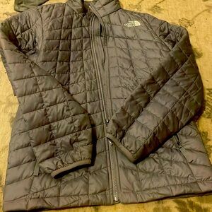 Gray puffer jacket
